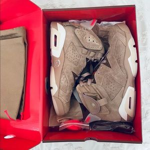 TRAVOS SCOTT RETRO JORDAN 6 BRITISH KHAKI MENS 6.5